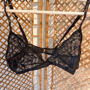 Elegant Black Lace Bralette